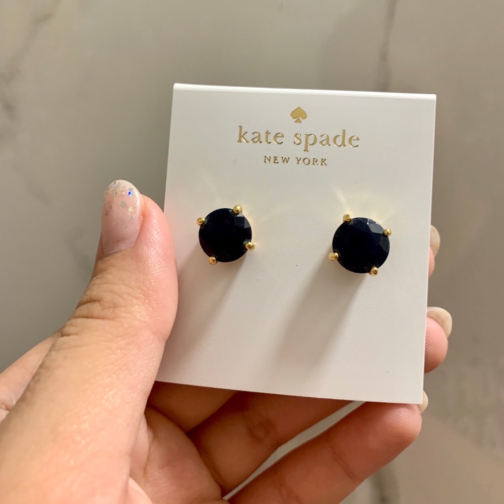 Navy blue Kate Spade earrings